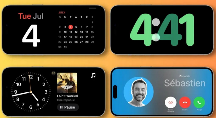 云岩苹果手机维修分享iOS17横屏充电待机显示有什么好处 