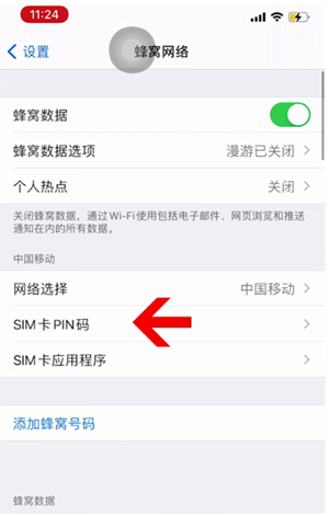 云岩苹果14维修网分享如何给iPhone14的SIM卡设置密码 